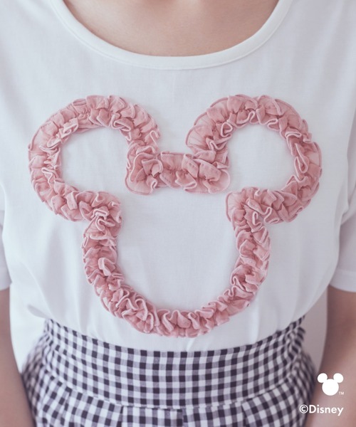 Disney(ディズニー)の「ミッキー/フリルアートTシャツ(Tシャツ/カットソー・レディース・ライトピンク/ライトグレー・FREE)」の21枚目の写真