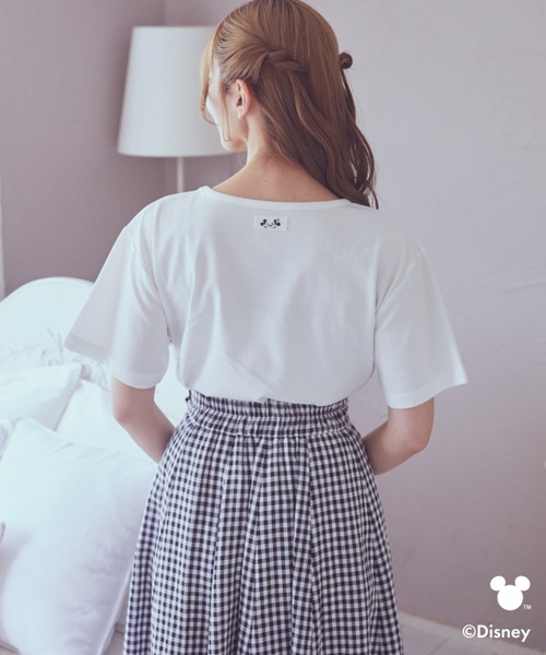 Disney(ディズニー)の「ミッキー/フリルアートTシャツ(Tシャツ/カットソー・レディース・ライトピンク/ライトグレー・FREE)」の15枚目の写真
