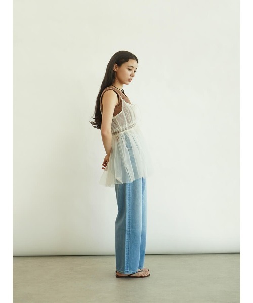 FIKA.（フィーカ）の「Ribbon tulle bustier（その他トップス）」 - WEAR