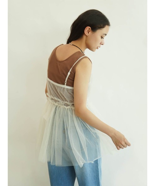FIKA.（フィーカ）の「Ribbon tulle bustier（その他トップス）」 - WEAR