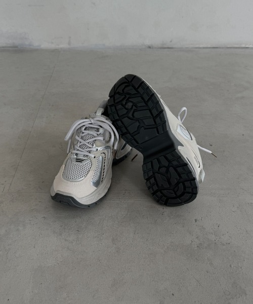 セール】厚底ボリュームソールスニーカー（スニーカー）｜MYMOOD