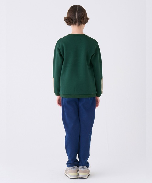 KRIFF MAYER Kid's Collection(クリフメイヤーキッズコレクション)の「【ふんわりスウェット】ふっくら裏起毛クルー(スウェット・キッズ・レンガ/グリーン/ネイビー/グレー/ブラック・120/130/140/150/160/170)」の9枚目の写真
