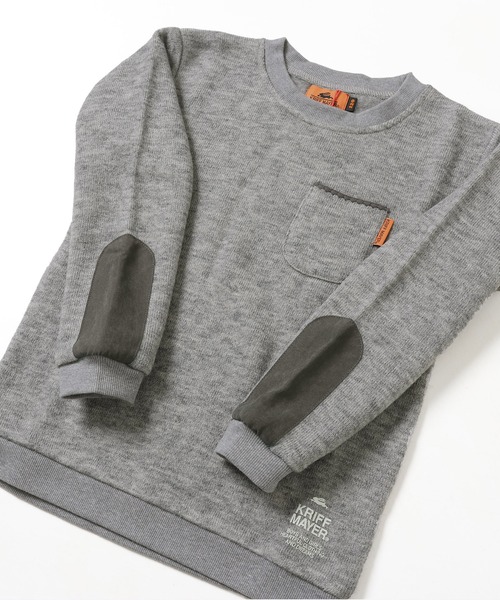 KRIFF MAYER Kid's Collection(クリフメイヤーキッズコレクション)の「【ふんわりスウェット】ふっくら裏起毛クルー(スウェット・キッズ・レンガ/グリーン/ネイビー/グレー/ブラック・120/130/140/150/160/170)」の10枚目の写真