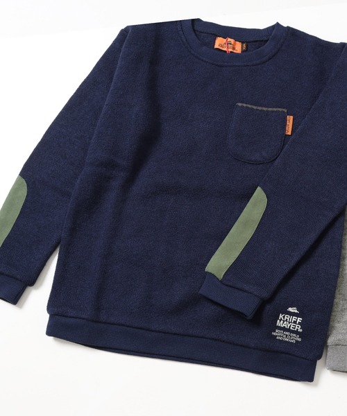 KRIFF MAYER Kid's Collection(クリフメイヤーキッズコレクション)の「【ふんわりスウェット】ふっくら裏起毛クルー(スウェット・キッズ・レンガ/グリーン/ネイビー/グレー/ブラック・120/130/140/150/160/170)」の17枚目の写真