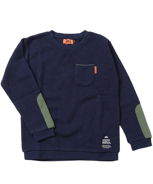KRIFF MAYER Kid's Collection(クリフメイヤーキッズコレクション)の「【ふんわりスウェット】ふっくら裏起毛クルー(スウェット・キッズ・レンガ/グリーン/ネイビー/グレー/ブラック・120/130/140/150/160/170)」の21枚目の写真