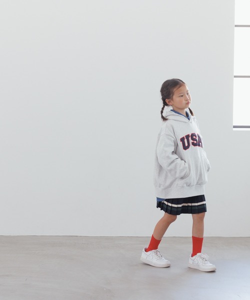 LOWRYS FARM(ローリーズファーム)の「ラインプリーツスカート 145393(スカート・キッズ・ブラウン/ネイビー・110cm/120cm/130cm/140cm/150cm)」の11枚目の写真