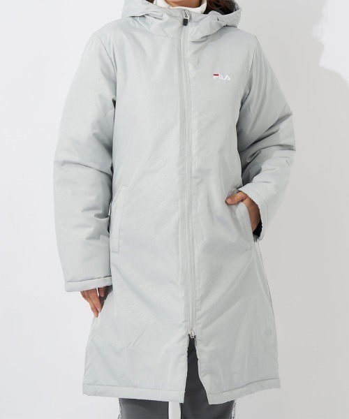FILA（フィラ）の「中綿ベンチコート（その他アウター・レディース・ライトグレー/ワイン・MEDIUM/LARGE/X-LARGE/XX-LARGE）」の6枚目の写真