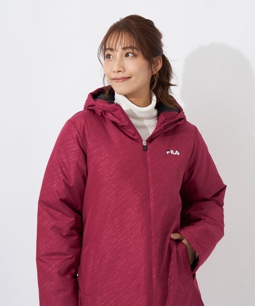 FILA（フィラ）の「中綿ベンチコート（その他アウター・レディース・ライトグレー/ワイン・MEDIUM/LARGE/X-LARGE/XX-LARGE）」の14枚目の写真