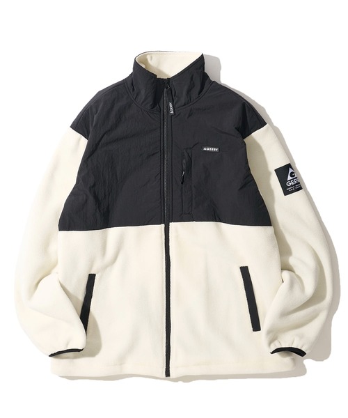 GERRY(ジェリー)の「【GERRY】ナイロン切替え スタンドカラーフリースジャケット(ブルゾン・メンズ・オートミール/ブラック/アイボリー/グレー/ブルー/パープル・MEDIUM/LARGE/X-LARGE)」の21枚目の写真