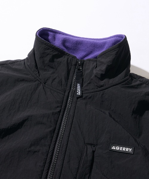 GERRY(ジェリー)の「【GERRY】ナイロン切替え スタンドカラーフリースジャケット(ブルゾン・メンズ・オートミール/ブラック/アイボリー/グレー/ブルー/パープル・MEDIUM/LARGE/X-LARGE)」の15枚目の写真