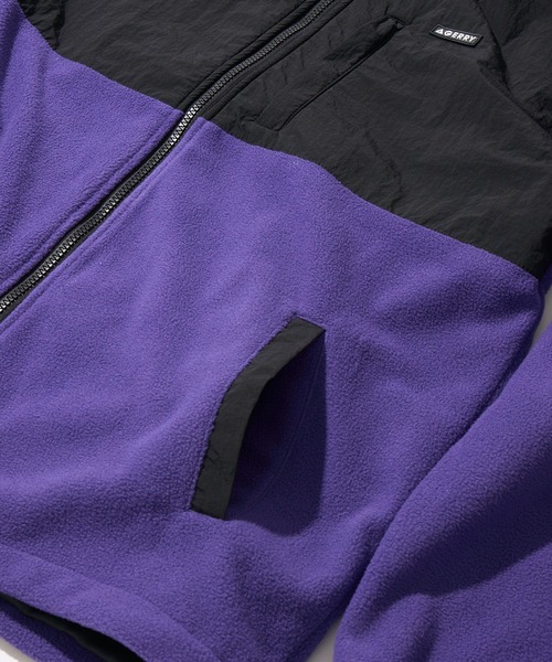 GERRY(ジェリー)の「【GERRY】ナイロン切替え スタンドカラーフリースジャケット(ブルゾン・メンズ・オートミール/ブラック/アイボリー/グレー/ブルー/パープル・MEDIUM/LARGE/X-LARGE)」の11枚目の写真