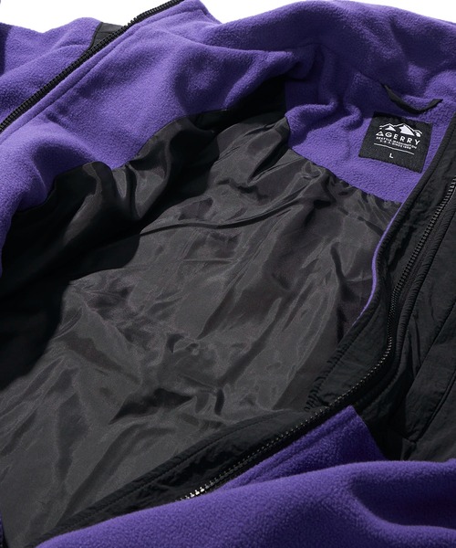 GERRY(ジェリー)の「【GERRY】ナイロン切替え スタンドカラーフリースジャケット(ブルゾン・メンズ・オートミール/ブラック/アイボリー/グレー/ブルー/パープル・MEDIUM/LARGE/X-LARGE)」の12枚目の写真