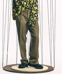 MAISON SPECIAL(]XyV)́sUNISEXtyItalian Dead Stock FabriczOne-Tuck Wide Pants/^bNChpc yMAISON SPECIAL/]XyVz(̑pc)