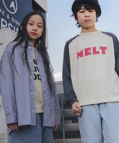 jeans-b（ジーンズベー）の「Jeans-b/ジーンズベー ストライプワイドシャツ（シャツ/ブラウス・キッズ・ブルー/ブラック・130cm/140cm/150cm/160cm/120cm）」の13枚目の写真