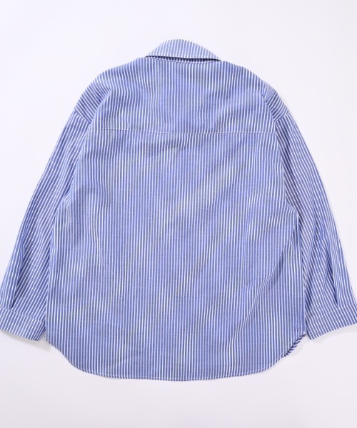 jeans-b（ジーンズベー）の「Jeans-b/ジーンズベー ストライプワイドシャツ（シャツ/ブラウス・キッズ・ブルー/ブラック・130cm/140cm/150cm/160cm/120cm）」の19枚目の写真