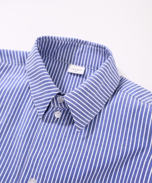 jeans-b（ジーンズベー）の「Jeans-b/ジーンズベー ストライプワイドシャツ（シャツ/ブラウス・キッズ・ブルー/ブラック・130cm/140cm/150cm/160cm/120cm）」の21枚目の写真
