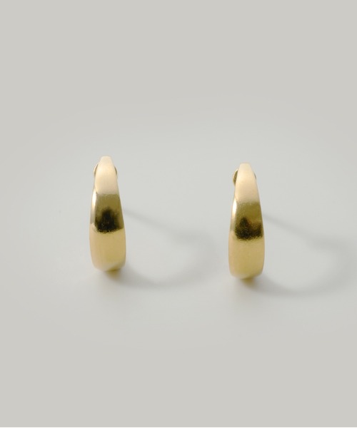 Jolie Toujours(ジョリトゥジュール)の「〈K18GP〉ミニフープピアス(ピアス(両耳用)・レディース・イエローゴールド・FREE)」の2枚目の写真