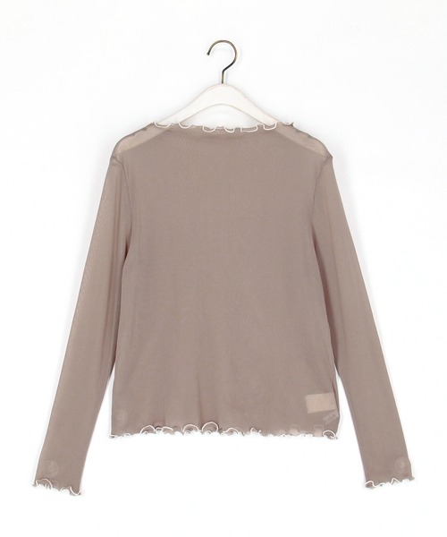 NICOLE CLUB（ニコル　クラブ）の「メロウシアーロングTEE（Tシャツ/カットソー・レディース・オフホワイト/チャコール/ベージュ/ネイビー/マスタード・FREE）」の6枚目の写真