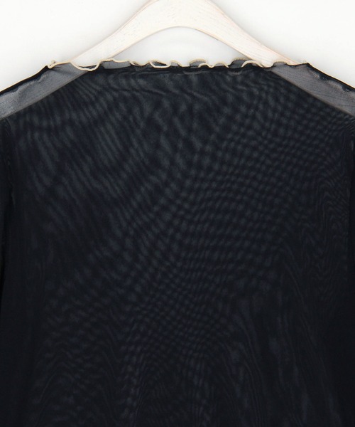 NICOLE CLUB（ニコル　クラブ）の「メロウシアーロングTEE（Tシャツ/カットソー・レディース・オフホワイト/チャコール/ベージュ/ネイビー/マスタード・FREE）」の12枚目の写真