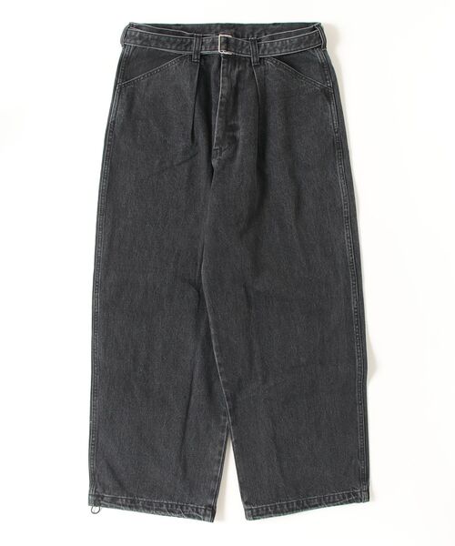 BEAVER(ビーバー)の「B omnivore/ビーオムニボー DENIM BELT LOOSE PANTS(デニムパンツ・メンズ・ブルー/その他4/グレー/ブラック・M/L/S)」の2枚目の写真