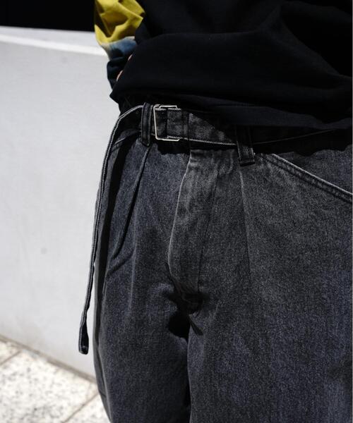 BEAVER(ビーバー)の「B omnivore/ビーオムニボー DENIM BELT LOOSE PANTS(デニムパンツ・メンズ・ブルー/その他4/グレー/ブラック・M/L/S)」の19枚目の写真