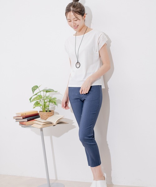 Jayro（ジャイロ）の「ストレッチパンツ（その他パンツ・レディース・ベージュ/ブラック/ブルー系その他2/ブルー系その他5/ワイン/カーキ/グレー・FREE）」の12枚目の写真