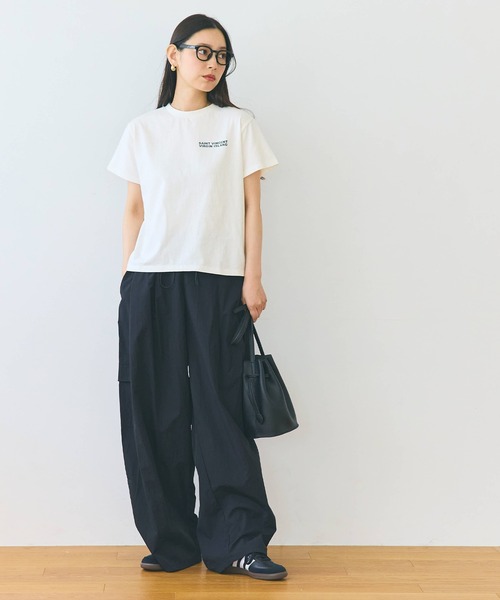 coca（coca）（コカ）の「【WEB限定セール】ワンポイントロゴ レギュラーウェイトTシャツ（Tシャツ/カットソー・レディース・アイボリー/ライトグレー・M/L/S）」の9枚目の写真