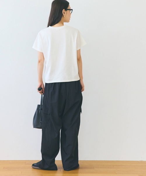 coca（coca）（コカ）の「【WEB限定セール】ワンポイントロゴ レギュラーウェイトTシャツ（Tシャツ/カットソー・レディース・アイボリー/ライトグレー・M/L/S）」の12枚目の写真