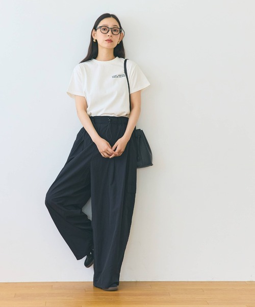 coca（coca）（コカ）の「【WEB限定セール】ワンポイントロゴ レギュラーウェイトTシャツ（Tシャツ/カットソー・レディース・アイボリー/ライトグレー・M/L/S）」の14枚目の写真