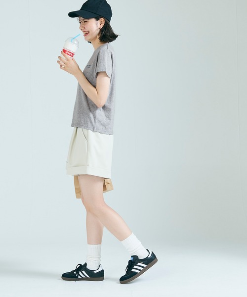 coca（coca）（コカ）の「【WEB限定セール】ワンポイントロゴ レギュラーウェイトTシャツ（Tシャツ/カットソー・レディース・アイボリー/ライトグレー・M/L/S）」の5枚目の写真