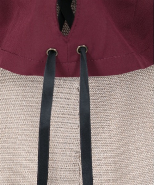 axes femme POETIQUE（アクシーズファムポエティック）の「チャイナボタンショートジャケット（テーラードジャケット・レディース・ネイビー/ブラック/ワイン・MEDIUM）」の11枚目の写真