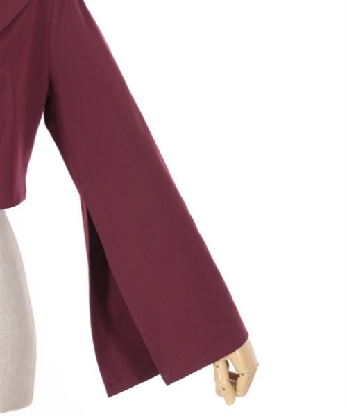 axes femme POETIQUE（アクシーズファムポエティック）の「チャイナボタンショートジャケット（テーラードジャケット・レディース・ネイビー/ブラック/ワイン・MEDIUM）」の13枚目の写真