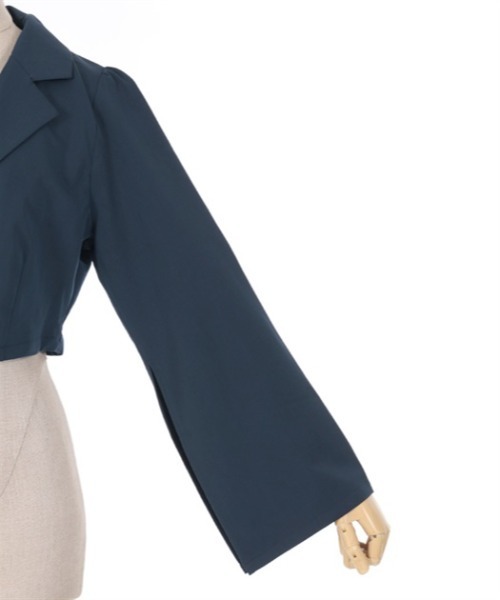 axes femme POETIQUE（アクシーズファムポエティック）の「チャイナボタンショートジャケット（テーラードジャケット・レディース・ネイビー/ブラック/ワイン・MEDIUM）」の21枚目の写真