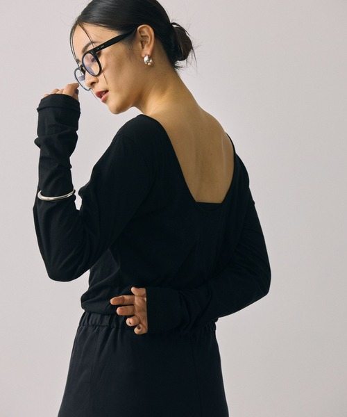 BABYLONE（バビロン）の「コットンハイゲージロンT（Tシャツ/カットソー・レディース・ホワイト/ブラック・フリー）」の20枚目の写真