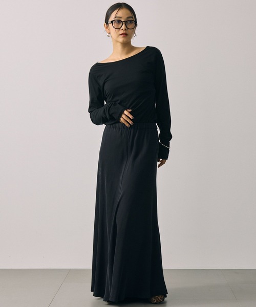 BABYLONE（バビロン）の「コットンハイゲージロンT（Tシャツ/カットソー・レディース・ホワイト/ブラック・フリー）」の18枚目の写真