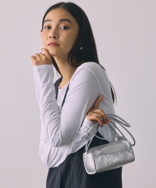 BABYLONE（バビロン）の「コットンハイゲージロンT（Tシャツ/カットソー・レディース・ホワイト/ブラック・フリー）」の7枚目の写真