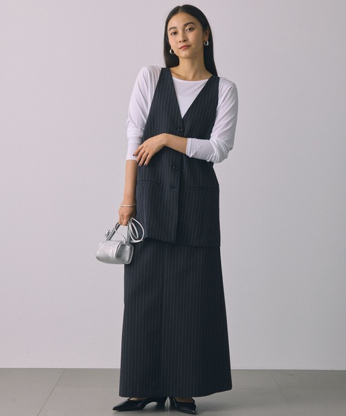 BABYLONE（バビロン）の「コットンハイゲージロンT（Tシャツ/カットソー・レディース・ホワイト/ブラック・フリー）」の4枚目の写真