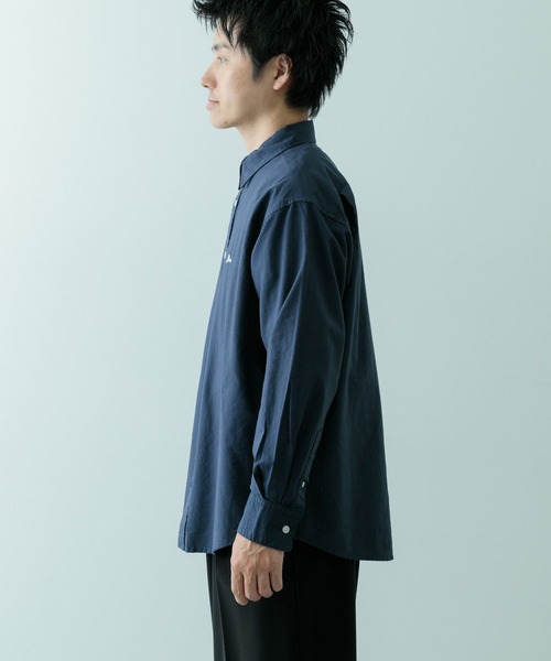 ITEMS URBANRESEARCH(アイテムズ アーバンリサーチ)の「ワンポイント刺繍OXレギュラーカラーシャツ(シャツ/ブラウス・メンズ・ホワイト/ライトグレー/ネイビー・MEDIUM/LARGE)」の18枚目の写真