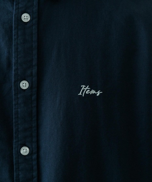 ITEMS URBANRESEARCH(アイテムズ アーバンリサーチ)の「ワンポイント刺繍OXレギュラーカラーシャツ(シャツ/ブラウス・メンズ・ホワイト/ライトグレー/ネイビー・MEDIUM/LARGE)」の21枚目の写真