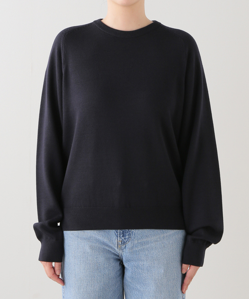 Deuxieme Classe *WISH クルーネック プルオーバー ニット Deuxieme Classe ニット セーター *WISH クルーネック プル