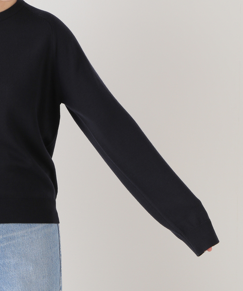 ▼近年✨ミューズドゥーズィエムクラス WISH クルーネック プルオーバー 紺 WISH クルーネックプルオーバー（ニット／セーター）｜MUSE de