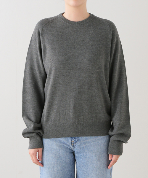 【新品タグ付】Deuxieme Classe WISH クルーネックプルオーバー セール】*WISH クルーネック プルオーバー（ニット/セーター