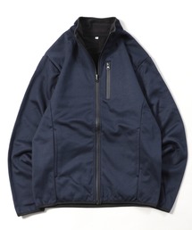 防風 裏フリース スタンドカラー ジップブルゾン
