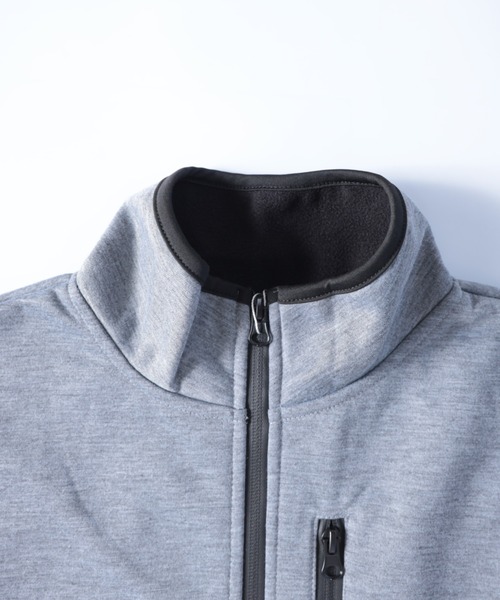 NYLAUS（ナイラス）の「防風 裏フリース スタンドカラー ジップブルゾン（ブルゾン・メンズ・ブラック/ネイビー/その他/杢グレー・L/M/LL）」の5枚目の写真