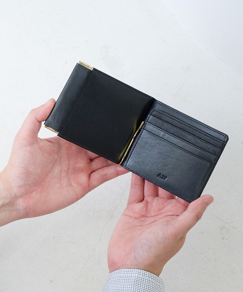 A_W(アウ)の「マネークリップ 札入れ 小銭入れ付き 本革 レザー 薄型 コンパクト ミニ アウ A_W offcial shop(札入れ/マネークリップ・メンズ・ブラック/ブラウン/グリーン・FREE)」の8枚目の写真