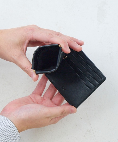 A_W(アウ)の「マネークリップ 札入れ 小銭入れ付き 本革 レザー 薄型 コンパクト ミニ アウ A_W offcial shop(札入れ/マネークリップ・メンズ・ブラック/ブラウン/グリーン・FREE)」の12枚目の写真