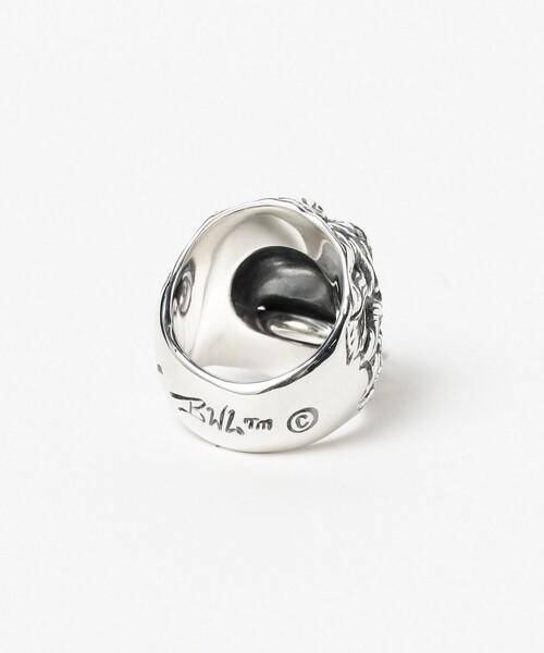 R395R - Lion Ring With Ring In Mouth（リング）｜BILL WALL LEATHER