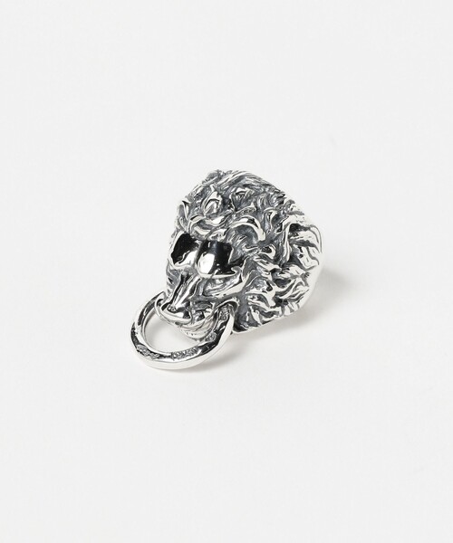 R395R - Lion Ring With Ring In Mouth（リング）｜BILL WALL LEATHER