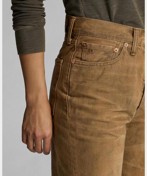 RRL(ダブル アール エル)の「ハイ ボーイ フィット タン ジーンズ(デニムパンツ・レディース・ブラウン系6・29/28/27/26/25/24)」の5枚目の写真