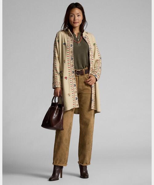 RRL(ダブル アール エル)の「ハイ ボーイ フィット タン ジーンズ(デニムパンツ・レディース・ブラウン系6・29/28/27/26/25/24)」の1枚目の写真